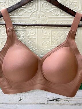 Oeak Full Coverage Bra Wireless Brown Large